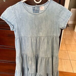 Adorable Girls Denim Dress for School